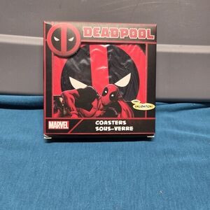 Marvel Deadpool Red and Black Coaster Set Of 4